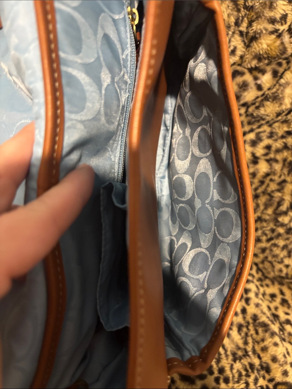 COACH Tan Leather Flap Shoulder Bag - Picture 13 of 15